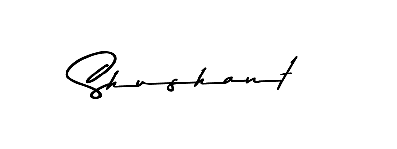 Make a beautiful signature design for name Shushant. With this signature (Asem Kandis PERSONAL USE) style, you can create a handwritten signature for free. Shushant signature style 9 images and pictures png