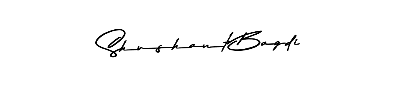 You should practise on your own different ways (Asem Kandis PERSONAL USE) to write your name (Shushant Bagdi) in signature. don't let someone else do it for you. Shushant Bagdi signature style 9 images and pictures png