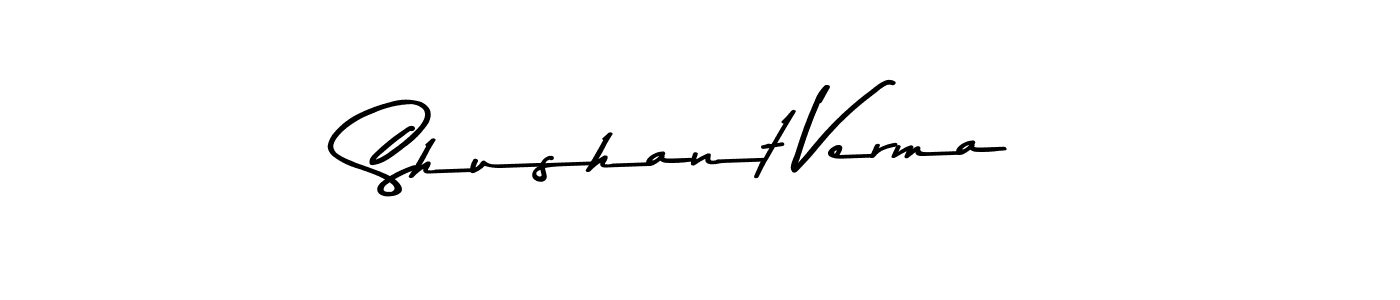 Similarly Asem Kandis PERSONAL USE is the best handwritten signature design. Signature creator online .You can use it as an online autograph creator for name Shushant Verma. Shushant Verma signature style 9 images and pictures png