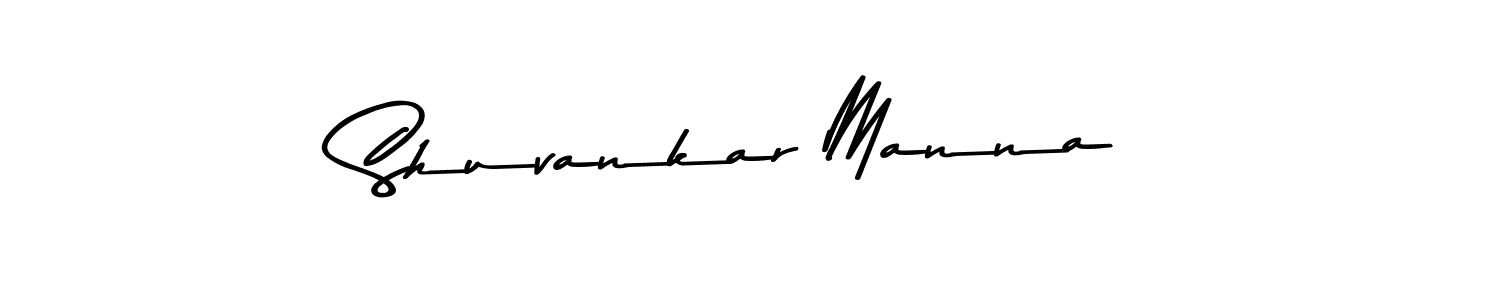 Design your own signature with our free online signature maker. With this signature software, you can create a handwritten (Asem Kandis PERSONAL USE) signature for name Shuvankar Manna. Shuvankar Manna signature style 9 images and pictures png