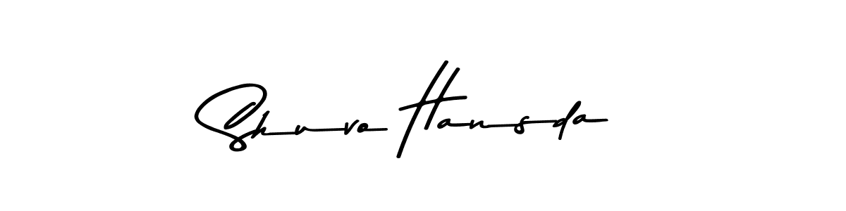 if you are searching for the best signature style for your name Shuvo Hansda. so please give up your signature search. here we have designed multiple signature styles  using Asem Kandis PERSONAL USE. Shuvo Hansda signature style 9 images and pictures png