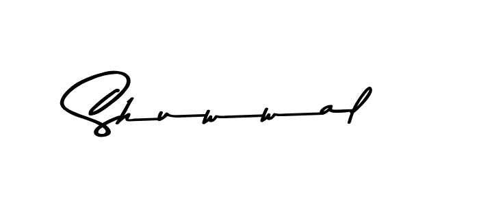 How to make Shuwwal name signature. Use Asem Kandis PERSONAL USE style for creating short signs online. This is the latest handwritten sign. Shuwwal signature style 9 images and pictures png
