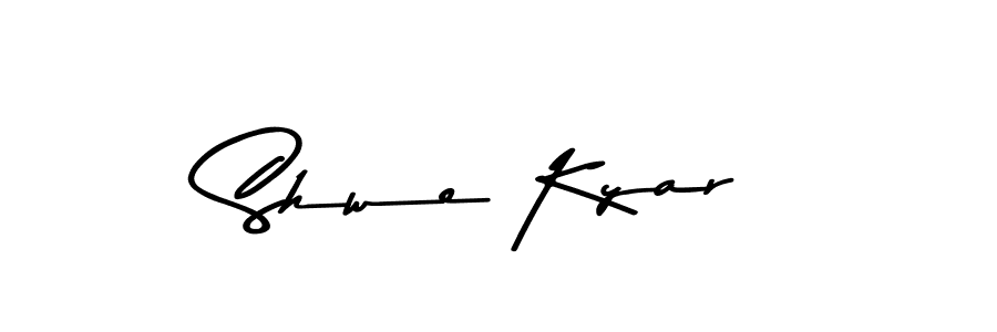 The best way (Asem Kandis PERSONAL USE) to make a short signature is to pick only two or three words in your name. The name Shwe Kyar include a total of six letters. For converting this name. Shwe Kyar signature style 9 images and pictures png