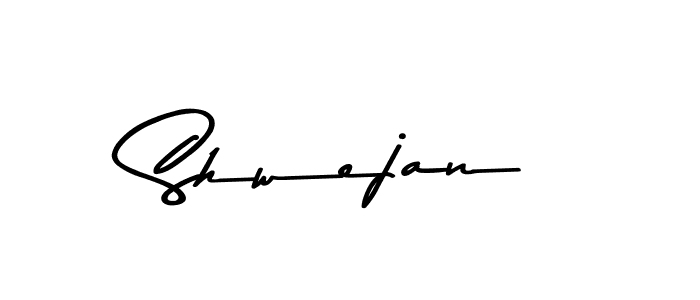 How to make Shwejan name signature. Use Asem Kandis PERSONAL USE style for creating short signs online. This is the latest handwritten sign. Shwejan signature style 9 images and pictures png