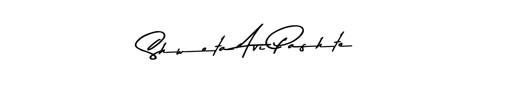 How to make Shweta Avi Pashte name signature. Use Asem Kandis PERSONAL USE style for creating short signs online. This is the latest handwritten sign. Shweta Avi Pashte signature style 9 images and pictures png