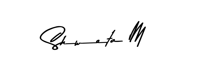 Make a beautiful signature design for name Shweta M. Use this online signature maker to create a handwritten signature for free. Shweta M signature style 9 images and pictures png