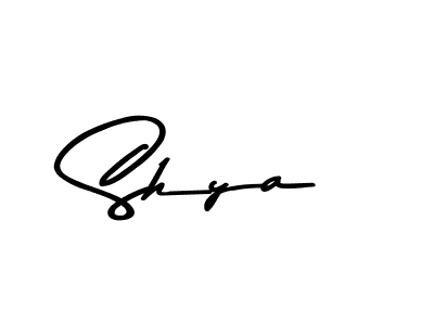 Make a beautiful signature design for name Shya. With this signature (Asem Kandis PERSONAL USE) style, you can create a handwritten signature for free. Shya signature style 9 images and pictures png