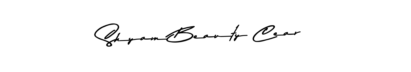 How to make Shyam Beauty Cear name signature. Use Asem Kandis PERSONAL USE style for creating short signs online. This is the latest handwritten sign. Shyam Beauty Cear signature style 9 images and pictures png