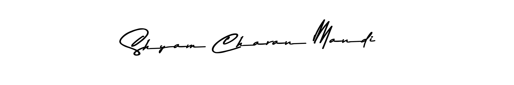 Create a beautiful signature design for name Shyam Charan Mandi. With this signature (Asem Kandis PERSONAL USE) fonts, you can make a handwritten signature for free. Shyam Charan Mandi signature style 9 images and pictures png
