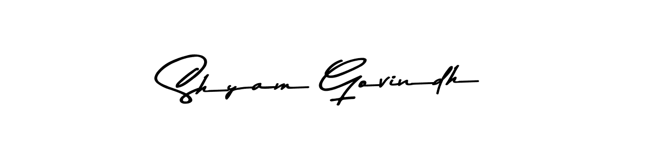 The best way (Asem Kandis PERSONAL USE) to make a short signature is to pick only two or three words in your name. The name Shyam Govindh include a total of six letters. For converting this name. Shyam Govindh signature style 9 images and pictures png