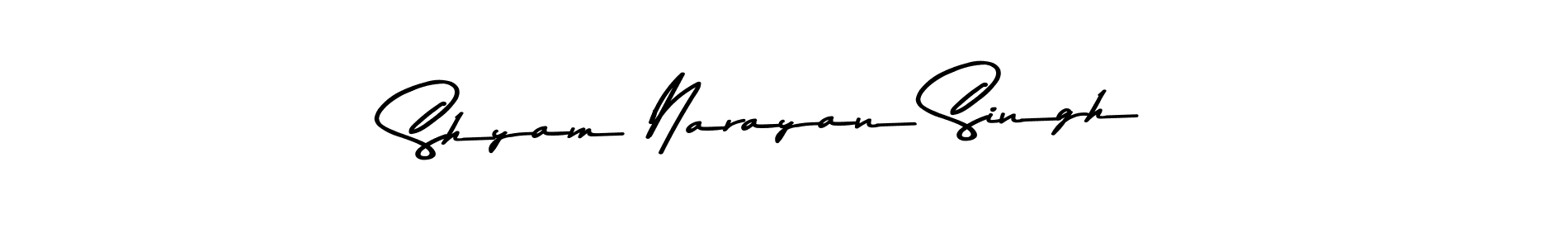 This is the best signature style for the Shyam Narayan Singh name. Also you like these signature font (Asem Kandis PERSONAL USE). Mix name signature. Shyam Narayan Singh signature style 9 images and pictures png