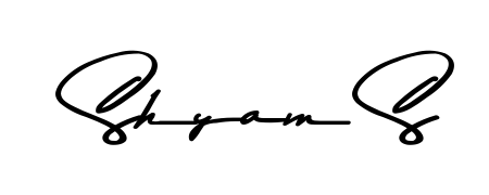 Achieve flawless digital penmanship with Shyam S name in Asem Kandis PERSONAL USE font. The perfect tool for creating online signatures. Shyam S signature style 9 images and pictures png