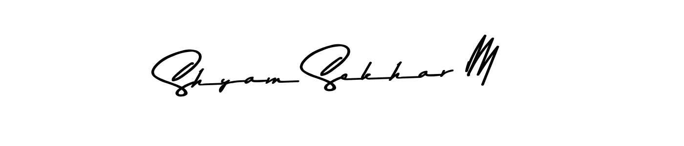 Make a beautiful signature design for name Shyam Sekhar M. Use this online signature maker to create a handwritten signature for free. Shyam Sekhar M signature style 9 images and pictures png