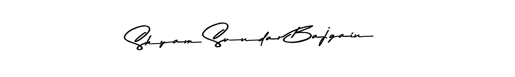 The best way (Asem Kandis PERSONAL USE) to make a short signature is to pick only two or three words in your name. The name Shyam Sundar Bajgain include a total of six letters. For converting this name. Shyam Sundar Bajgain signature style 9 images and pictures png