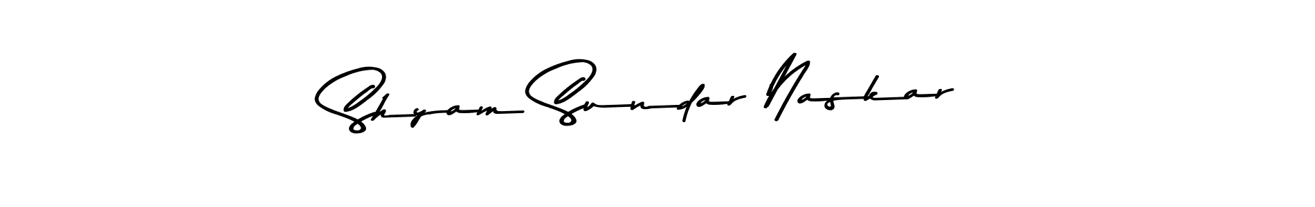 You should practise on your own different ways (Asem Kandis PERSONAL USE) to write your name (Shyam Sundar Naskar) in signature. don't let someone else do it for you. Shyam Sundar Naskar signature style 9 images and pictures png