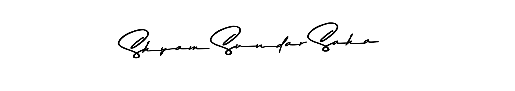 Use a signature maker to create a handwritten signature online. With this signature software, you can design (Asem Kandis PERSONAL USE) your own signature for name Shyam Sundar Saha. Shyam Sundar Saha signature style 9 images and pictures png
