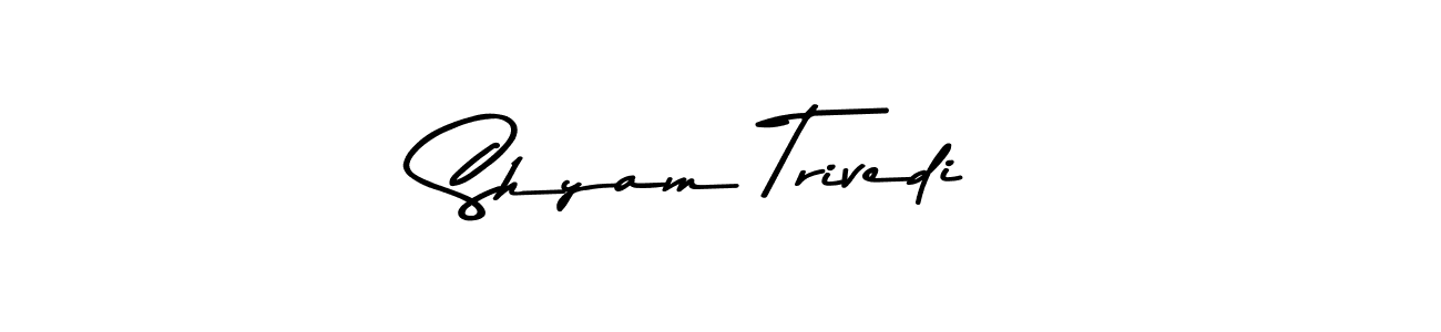 Create a beautiful signature design for name Shyam Trivedi. With this signature (Asem Kandis PERSONAL USE) fonts, you can make a handwritten signature for free. Shyam Trivedi signature style 9 images and pictures png