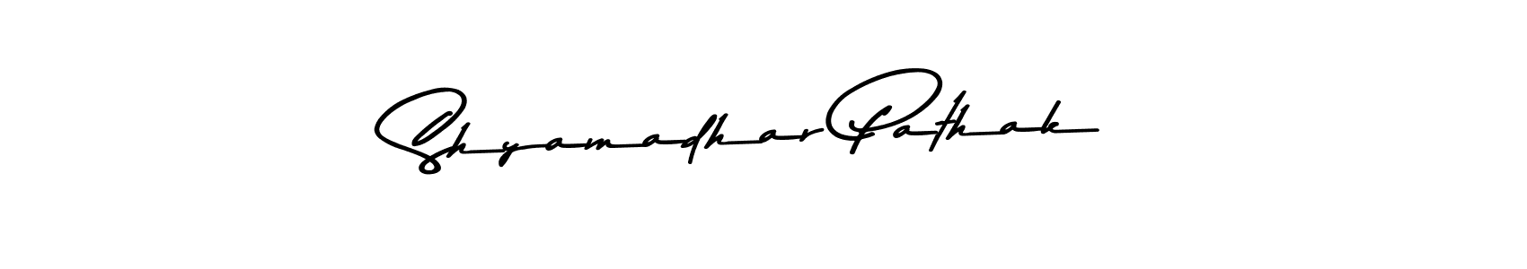 Design your own signature with our free online signature maker. With this signature software, you can create a handwritten (Asem Kandis PERSONAL USE) signature for name Shyamadhar Pathak. Shyamadhar Pathak signature style 9 images and pictures png