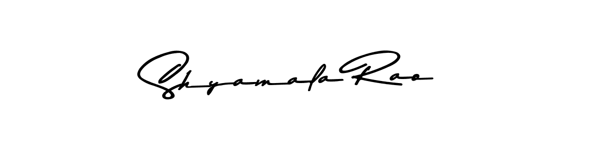 How to make Shyamala Rao name signature. Use Asem Kandis PERSONAL USE style for creating short signs online. This is the latest handwritten sign. Shyamala Rao signature style 9 images and pictures png