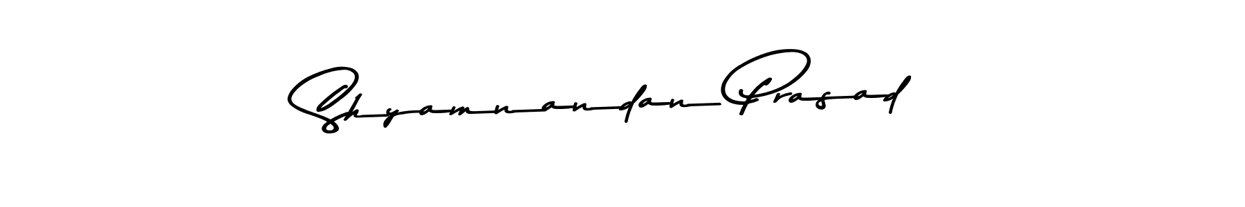Similarly Asem Kandis PERSONAL USE is the best handwritten signature design. Signature creator online .You can use it as an online autograph creator for name Shyamnandan Prasad. Shyamnandan Prasad signature style 9 images and pictures png