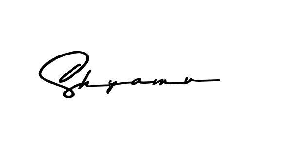 Shyamu stylish signature style. Best Handwritten Sign (Asem Kandis PERSONAL USE) for my name. Handwritten Signature Collection Ideas for my name Shyamu. Shyamu signature style 9 images and pictures png