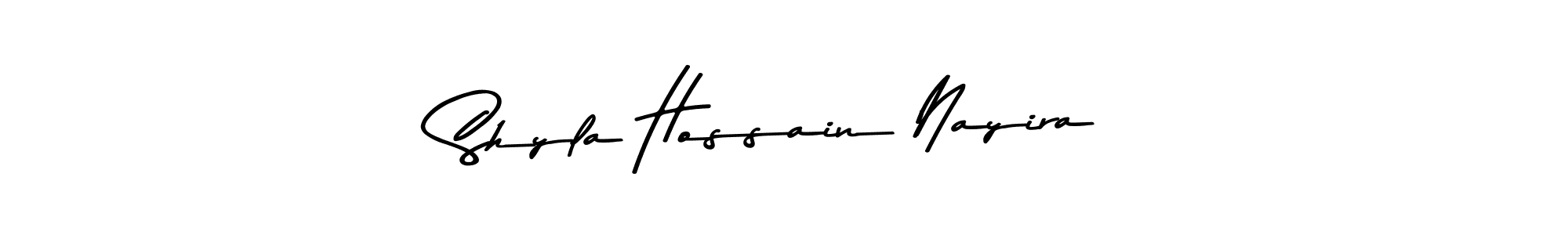 Similarly Asem Kandis PERSONAL USE is the best handwritten signature design. Signature creator online .You can use it as an online autograph creator for name Shyla Hossain Nayira. Shyla Hossain Nayira signature style 9 images and pictures png
