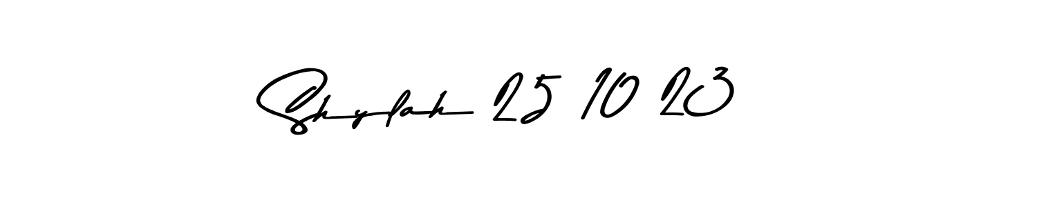 Asem Kandis PERSONAL USE is a professional signature style that is perfect for those who want to add a touch of class to their signature. It is also a great choice for those who want to make their signature more unique. Get Shylah 25 10 23 name to fancy signature for free. Shylah 25 10 23 signature style 9 images and pictures png