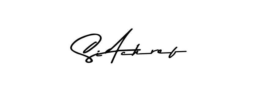 Use a signature maker to create a handwritten signature online. With this signature software, you can design (Asem Kandis PERSONAL USE) your own signature for name Si Achref. Si Achref signature style 9 images and pictures png