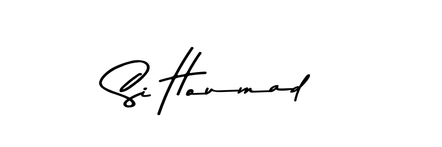 Also You can easily find your signature by using the search form. We will create Si Houmad name handwritten signature images for you free of cost using Asem Kandis PERSONAL USE sign style. Si Houmad signature style 9 images and pictures png