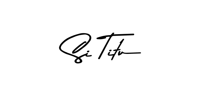You should practise on your own different ways (Asem Kandis PERSONAL USE) to write your name (Si Titu) in signature. don't let someone else do it for you. Si Titu signature style 9 images and pictures png
