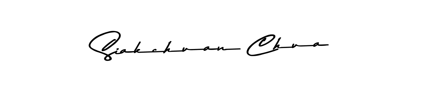 Create a beautiful signature design for name Siakchuan Chua. With this signature (Asem Kandis PERSONAL USE) fonts, you can make a handwritten signature for free. Siakchuan Chua signature style 9 images and pictures png