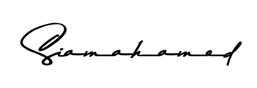 You should practise on your own different ways (Asem Kandis PERSONAL USE) to write your name (Siamahamed) in signature. Don't let someone else do it for you. Siamahamed signature style 9 images and pictures png