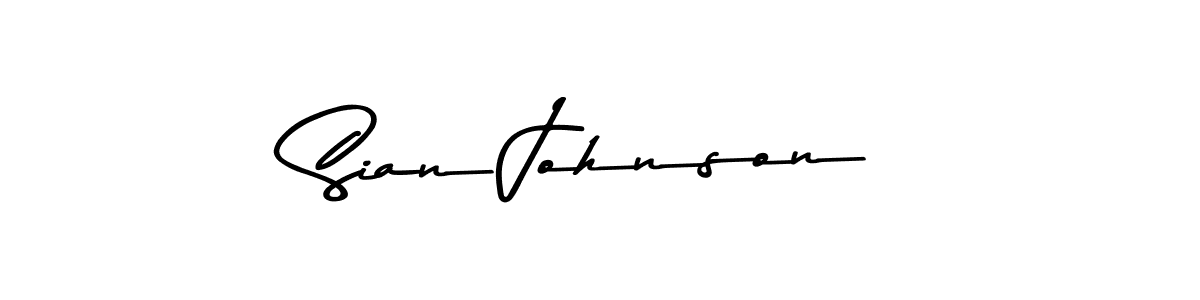 Sian Johnson stylish signature style. Best Handwritten Sign (Asem Kandis PERSONAL USE) for my name. Handwritten Signature Collection Ideas for my name Sian Johnson. Sian Johnson signature style 9 images and pictures png