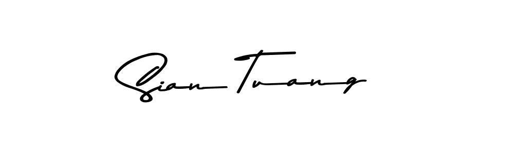 Use a signature maker to create a handwritten signature online. With this signature software, you can design (Asem Kandis PERSONAL USE) your own signature for name Sian Tuang. Sian Tuang signature style 9 images and pictures png