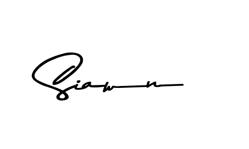 How to make Siawn name signature. Use Asem Kandis PERSONAL USE style for creating short signs online. This is the latest handwritten sign. Siawn signature style 9 images and pictures png