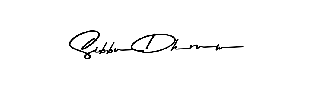 Design your own signature with our free online signature maker. With this signature software, you can create a handwritten (Asem Kandis PERSONAL USE) signature for name Sibbu Dhruw. Sibbu Dhruw signature style 9 images and pictures png