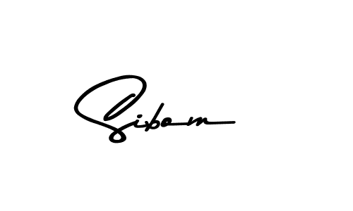 Design your own signature with our free online signature maker. With this signature software, you can create a handwritten (Asem Kandis PERSONAL USE) signature for name Sibom. Sibom signature style 9 images and pictures png