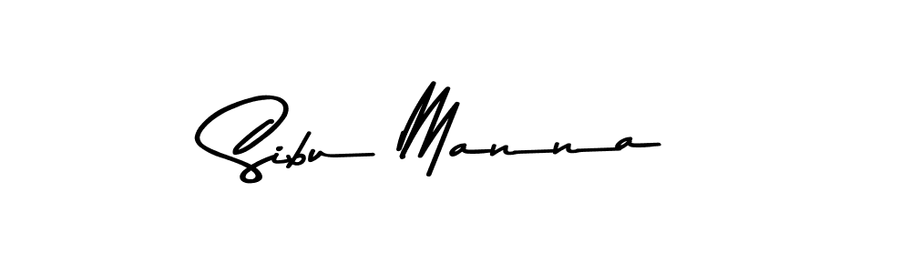 Design your own signature with our free online signature maker. With this signature software, you can create a handwritten (Asem Kandis PERSONAL USE) signature for name Sibu Manna. Sibu Manna signature style 9 images and pictures png
