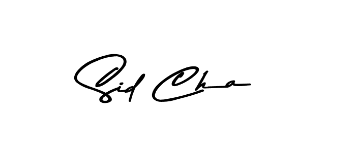 Use a signature maker to create a handwritten signature online. With this signature software, you can design (Asem Kandis PERSONAL USE) your own signature for name Sid Cha. Sid Cha signature style 9 images and pictures png