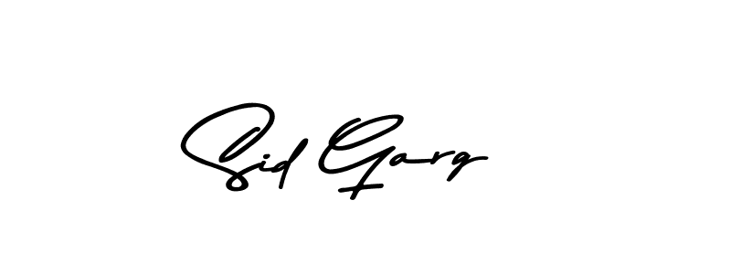 Design your own signature with our free online signature maker. With this signature software, you can create a handwritten (Asem Kandis PERSONAL USE) signature for name Sid Garg. Sid Garg signature style 9 images and pictures png