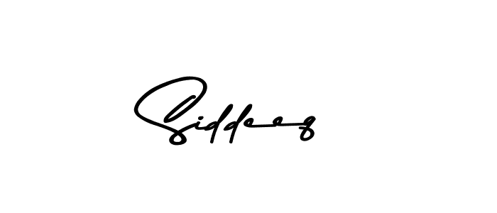 Use a signature maker to create a handwritten signature online. With this signature software, you can design (Asem Kandis PERSONAL USE) your own signature for name Siddeeq. Siddeeq signature style 9 images and pictures png