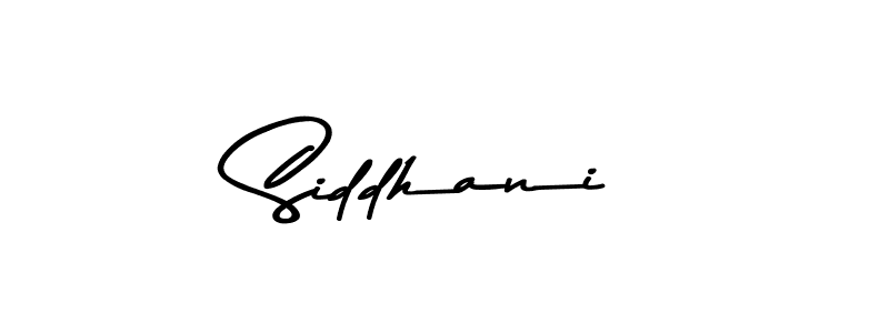Design your own signature with our free online signature maker. With this signature software, you can create a handwritten (Asem Kandis PERSONAL USE) signature for name Siddhani. Siddhani signature style 9 images and pictures png