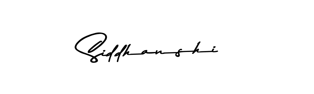 Use a signature maker to create a handwritten signature online. With this signature software, you can design (Asem Kandis PERSONAL USE) your own signature for name Siddhanshi. Siddhanshi signature style 9 images and pictures png