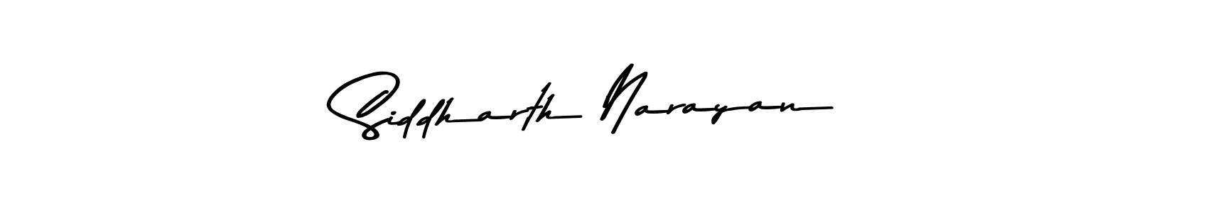 Use a signature maker to create a handwritten signature online. With this signature software, you can design (Asem Kandis PERSONAL USE) your own signature for name Siddharth Narayan. Siddharth Narayan signature style 9 images and pictures png