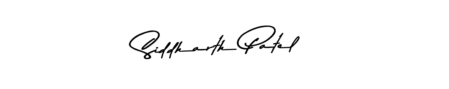 Make a beautiful signature design for name Siddharth Patel. With this signature (Asem Kandis PERSONAL USE) style, you can create a handwritten signature for free. Siddharth Patel signature style 9 images and pictures png