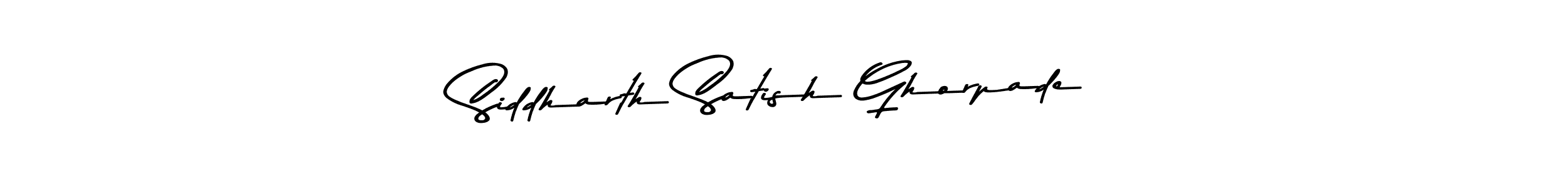 Make a beautiful signature design for name Siddharth Satish Ghorpade. Use this online signature maker to create a handwritten signature for free. Siddharth Satish Ghorpade signature style 9 images and pictures png