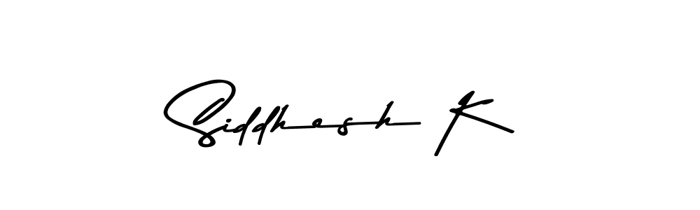 The best way (Asem Kandis PERSONAL USE) to make a short signature is to pick only two or three words in your name. The name Siddhesh K include a total of six letters. For converting this name. Siddhesh K signature style 9 images and pictures png
