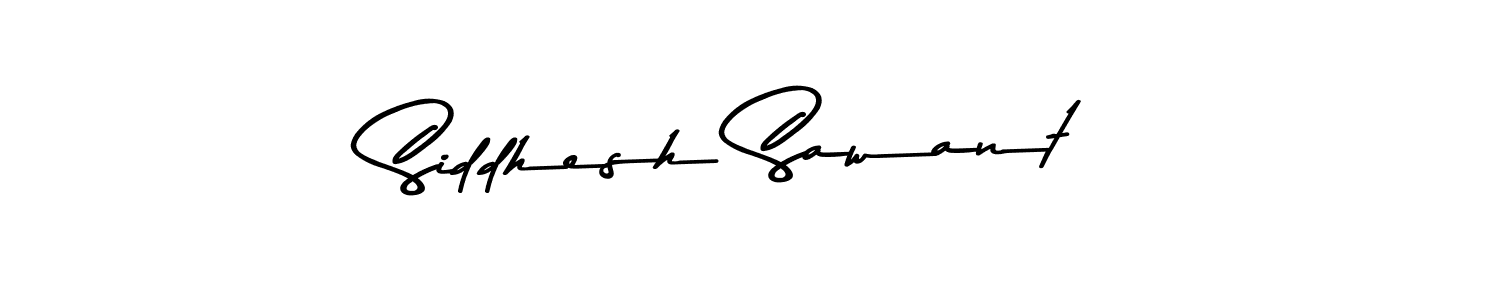 Create a beautiful signature design for name Siddhesh Sawant. With this signature (Asem Kandis PERSONAL USE) fonts, you can make a handwritten signature for free. Siddhesh Sawant signature style 9 images and pictures png