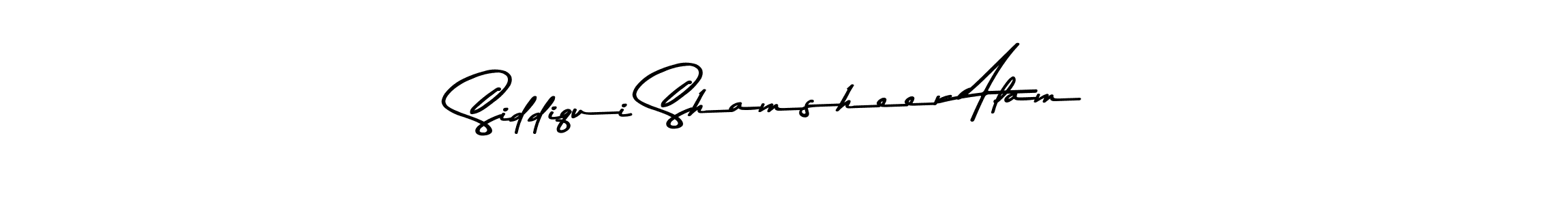 Make a beautiful signature design for name Siddiqui Shamsheer Alam. With this signature (Asem Kandis PERSONAL USE) style, you can create a handwritten signature for free. Siddiqui Shamsheer Alam signature style 9 images and pictures png