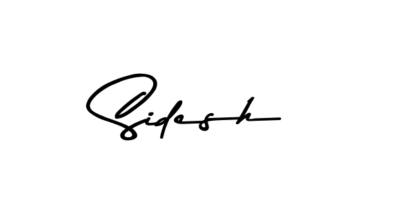 Sidesh stylish signature style. Best Handwritten Sign (Asem Kandis PERSONAL USE) for my name. Handwritten Signature Collection Ideas for my name Sidesh. Sidesh signature style 9 images and pictures png